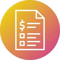 Invoice Vector Icon Design Illustration