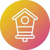 Bird house Vector Icon Design Illustration