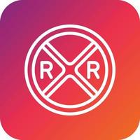 Rail road Vector Icon Design Illustration