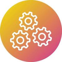 Cogwheel Vector Icon Design Illustration