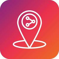 Share location Vector Icon Design Illustration