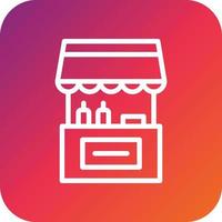 Food stall Vector Icon Design Illustration