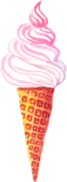 la glace crème. aquarelle clipart png