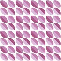 Modern minimalistic  geometric seamless pattern, rounded shapes, leaves in pink color scheme on a white background vector