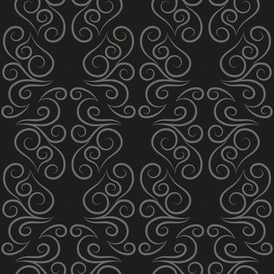 Seamless pattern, light linear pattern, monogram on a dark background. Design for banner, leaflet, print, poster, wallpaper, fabric. Abstract geometry.