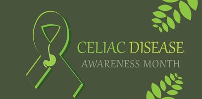 May is Celiac Disease Awareness Month. template background, banner, card, poster. vector illustration.