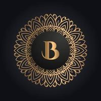 Premium letter B logo icon design. Luxury jewelry frame gem edge logotype. Beauty, Fashion, Spa icon logo design vector