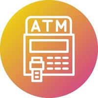 Atm Vector Icon Design Illustration