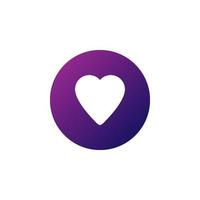 heart shape for favorite icon vector. perfect for multimedia player interface button and any purposes vector