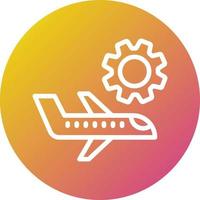 Plane maintenance Vector Icon Design Illustration