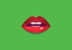 this is a red lips design vector