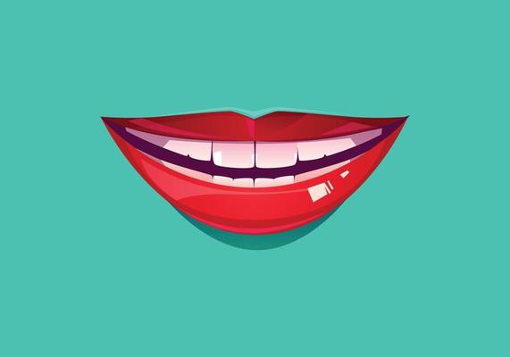 this is a red lips design