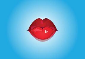 this is a red lips design vector