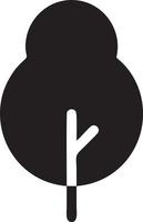 tree icon symbol image vector, illustration of the tree botany in black image vector