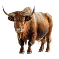 touro vaca animal velho vaca búfalo boi chifre carne brinquedo branco transparente png