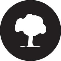 tree icon symbol image vector, illustration of the tree botany in black image vector