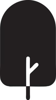 tree icon symbol image vector, illustration of the tree botany in black image vector