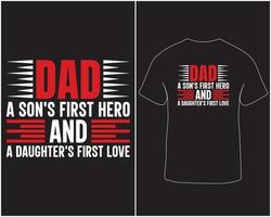 Father's day typography vector t-shirt design pro download