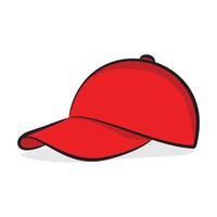 A drawing of cap and Baseball Cap Icon Base Ball Hat Design Vector Art Illustration