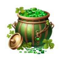 grön st patricks dag festival element vit transparent png