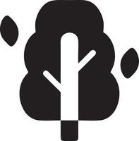 tree icon symbol image vector, illustration of the tree botany in black image vector