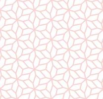 A seamless pattern of pink and white geometric shapes vector