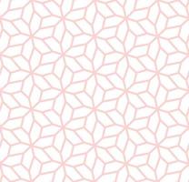 A seamless pattern of pink and white geometric shapes vector