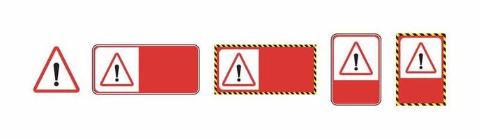 warning sign vector and background