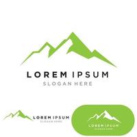 Mountain icon Logo Template Vector illustration design