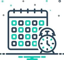 mix icon for duration vector