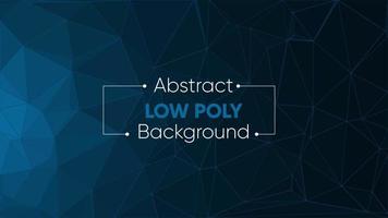 Blue theme abstract low poly background vector