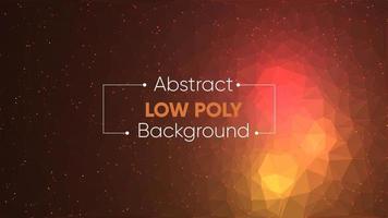 Abstract low poly futuristic with particles dots and lines background vector