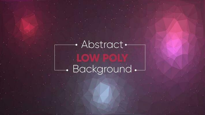 Abstract pink and purple low poly background