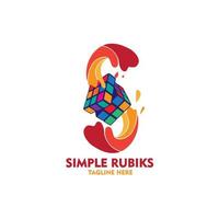 logo rubik vector template illustration