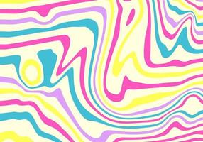 Psychedelic swirl groovy pattern. Psychedelic retro wave wallpaper. y2k background. Vector design illustration