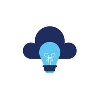 vector icon concept of light bulb, ideas and clouds. can be used for technology, finance and education. Can be for web, website, poster, apps