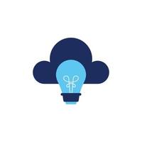 vector icon concept of light bulb, ideas and clouds. can be used for technology, finance and education. Can be for web, website, poster, apps