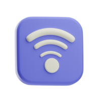 3d illustratie website ui uitrusting Wifi png