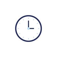 vector icon concept of clock with line circle and dot for each hour. Can be used for education, company, technology. Can be applied to web, website, poster, mobile apps, ads