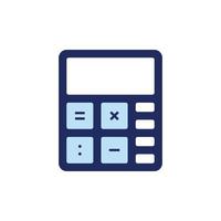 vector icon concept of calculator for calculating tax accounting or budgeting expenses. Can be used for education, math, science. Can be applied to web, website, poster, mobile apps, ads