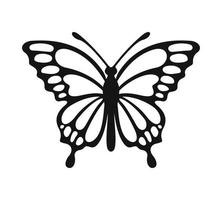 Butterfly icon isolated on white background vector