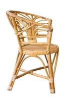 wicker chairs isolated on white with clipping path photo