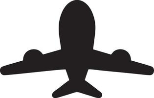 Plane icon symbol image vector, illustration of the flight aviation in black image. EPS 10 vector