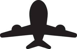 Plane icon symbol image vector, illustration of the flight aviation in black image. EPS 10 vector