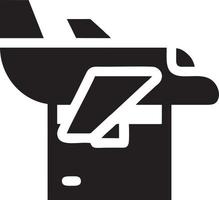 Plane icon symbol image vector, illustration of the flight aviation in black image. EPS 10 vector