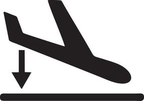 Plane icon symbol image vector, illustration of the flight aviation in black image. EPS 10 vector