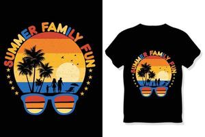 Vintage retro summer t shirt design vector