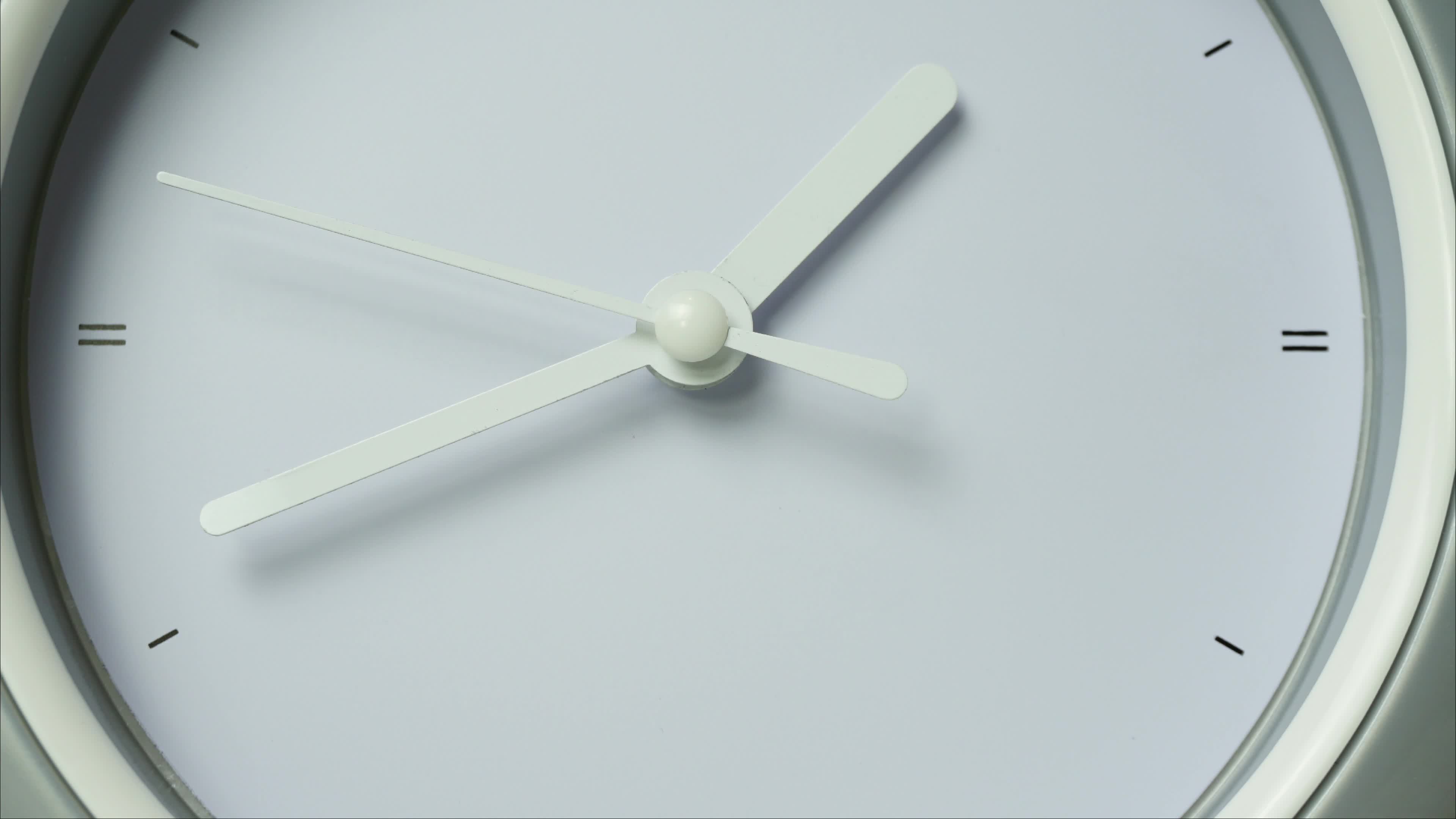 Closeup Clock design minimal showtime 05.15 am or pm, Time lapse moving