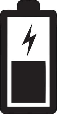 Battery energy icon symbol vector image. Illustration of the batteries charge electric icon design image. EPS 10