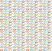 Different shapes of colorful spectacles pattern vector